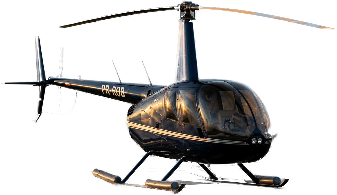 Robinson 44, aeronave da frota VOE Táxi Aéreo